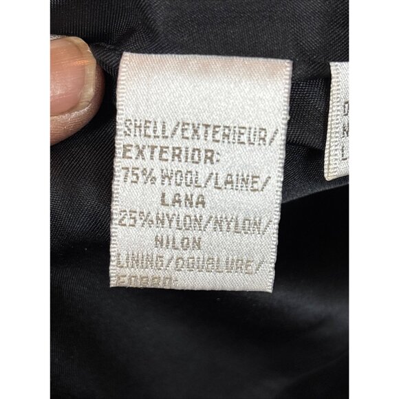 Jones New York Womens Plaid Wool Cropped Peacoat Jacket Size 4 - Picture 14 of 16